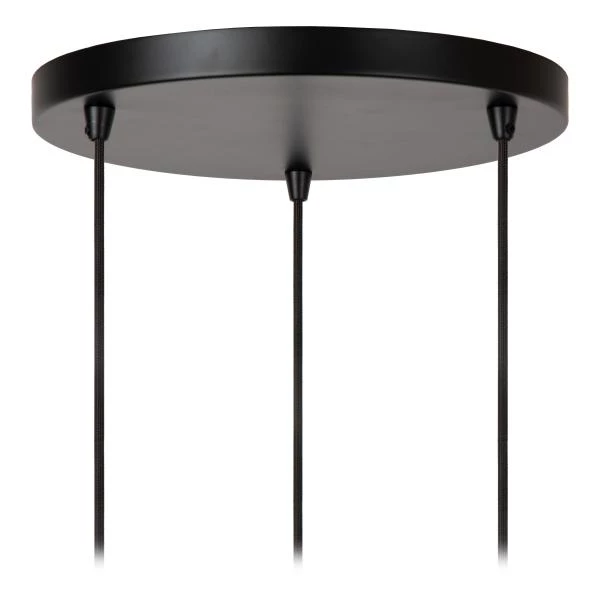 Lucide ALMELO - Lámpara colgante - 3xE27 - Negro - detalle 4